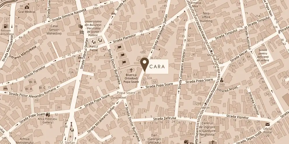 Hartă cu locația cabinetului: Str. Ștefan Mihăileanu nr. 32, Sector 2, București